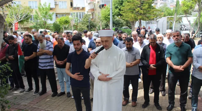 Alanya’da Gazze şehitleri için gıyabi cenaze NAMAZI