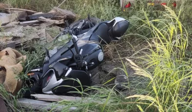Kuaför çift motosiklet kazasında YARALANDI