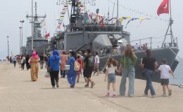 Alanya’da Sahil Güvenlik ve savaş gemileri vatandaşların ziyaretine AÇILDI